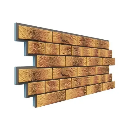 Фасадная термопанель Доломит Венецианский кирпич 20 мм Нарва