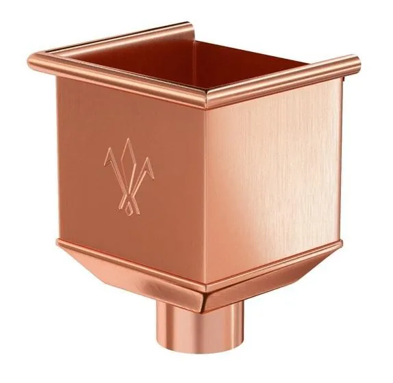 Водосток Aquasistem, система 125x90 - Водосборная воронка медная купить в Чебоксарах