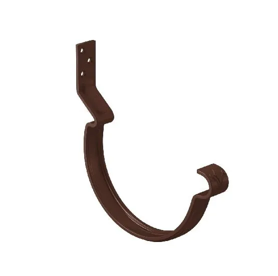 Водосток Aquasistem, система 150/100 - Крюк крепления желоба короткий RAL 8017 Коричневый купить в Чебоксарах