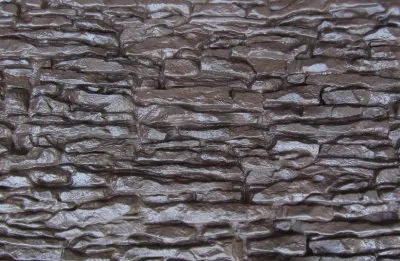 Фасадная панель Аэлит Пласт крупный Коричневый