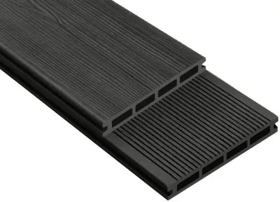 Террасная доска ДПК Outdoor 3D STORM/Вельвет черная