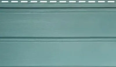 Виниловый сайдинг Альта-брус премиум Серо голубой