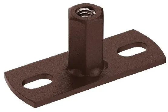 Водосток Aquasistem, Система 125x90 - Держатель для хомута под метиза RAL 8017 Коричневый matt купить в Чебоксарах
