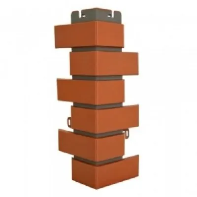 Наружный угол Клинкерный Кирпич красный