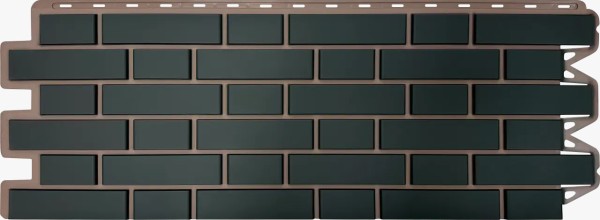 Фасадная панель Альта-Профиль, Кирпич Клинкерный, Графит купить в Чебоксарах