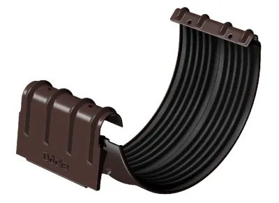 Соединитель желобов D125 Döcke STAL PREMIUM Шоколад, (RAL 8019)