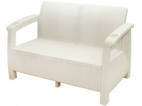 Двухместный диван Yalta Sofa Seаt белый купить в Чебоксарах