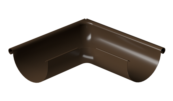 Угол внешний 90° D125 Döcke STAL PREMIUM Каштан, (RAL 8017) купить в Чебоксарах