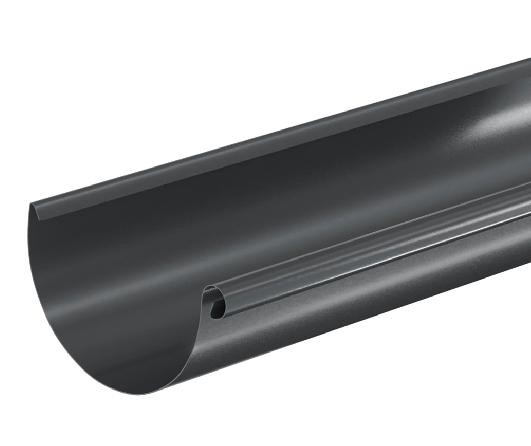 Водосток Aquasistem, система 125x90 - Водосточный желоб 3.00м RAL 7024 Тёмно-серый купить в Чебоксарах