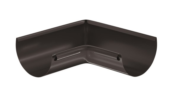 Водосток Aquasistem, система 125x90 - Угол желоба, внутренний 90° RR 32 Тёмно-Коричневый купить в Чебоксарах