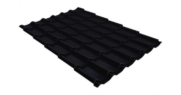 Металлочерепица классик GL 0,5 Velur20 RAL 9005 черный купить в Чебоксарах
