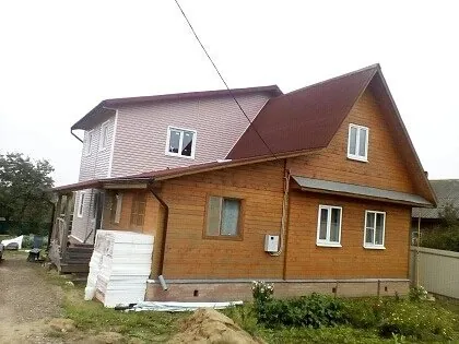 Монтаж сайдинга под бревно