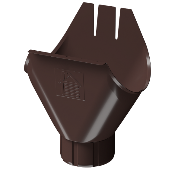 Воронка желоба D125 Döcke STAL PREMIUM Шоколад, (RAL 8019) купить в Чебоксарах