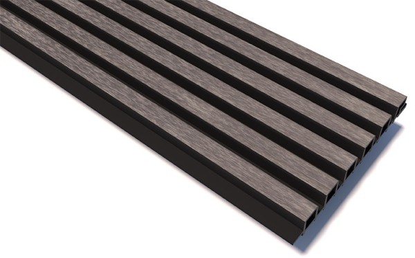 Реечные панели WOODVEX Lines Ultra Smoke gray купить в Чебоксарах