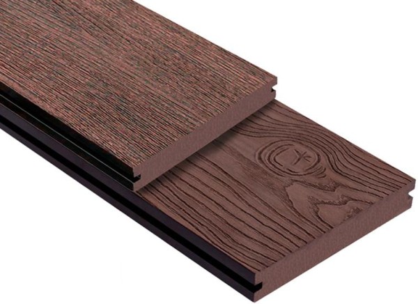 Террасная доска ДПК Outdoor 3D полнотелая STORM/OCEAN BROWN коричневая микс купить в Чебоксарах