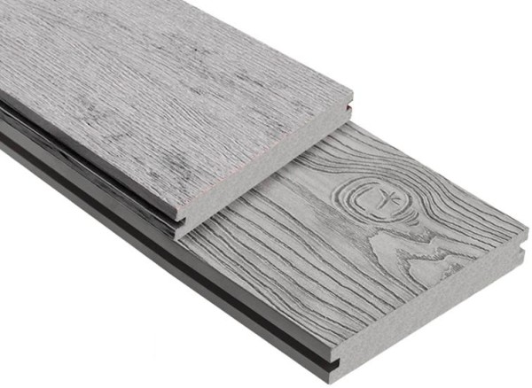 Террасная доска ДПК Outdoor 3D полнотелая STORM/OCEAN GREY серая микс купить в Чебоксарах