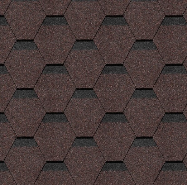 Гибкая черепица Docke, коллекция Шеффилд – Корица купить в Чебоксарах