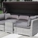 Диван-Трансформер AFINA плетеный из иск. ротанга AFM-320G Grey купить в Чебоксарах