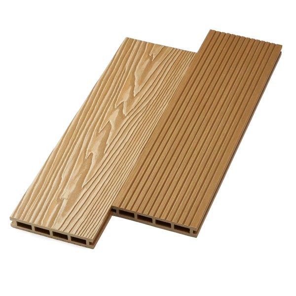 Террасная доска ДПК NanoWood двусторонняя New 3D тиснение + вельвет Орех купить в Чебоксарах