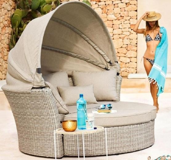 Диван-Трансформер AFINA плетеный из иск. ротанга AFM-325 Beige купить в Чебоксарах