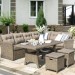 Комплект мебели AFINA плетеной из иск. ротанга AFM-307B Beige купить в Чебоксарах
