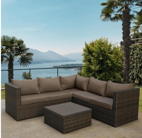 Комплект мебели AFINA плетеной из иск. ротанга YR825A Brown/Beige купить в Чебоксарах