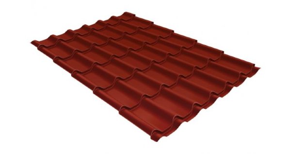 Металлочерепица классик 0,5 Satin RAL 3009 оксидно-красный купить в Чебоксарах