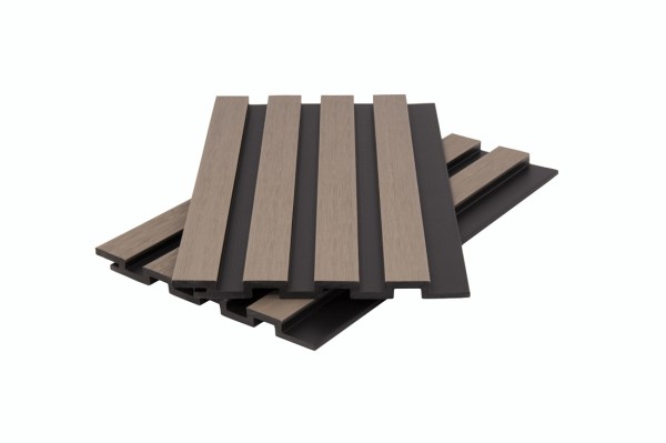 Стеновая панель брусковая двухцветная co-extrusion, snow mix купить в Чебоксарах