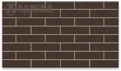 Фасадная Термопанели Аляска Amsterdam brown купить в Чебоксарах