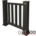 Ограждение из ДПК Outdoor Классик 3D STORM чёрный купить в Чебоксарах
