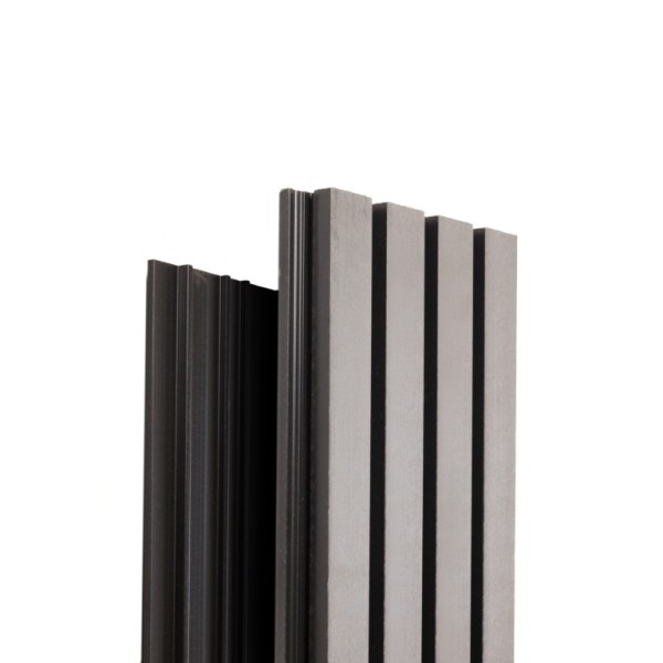 Фасадная доска Ecodecking Техно реечная 200х26х3000 Серый купить в Чебоксарах