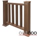 Ограждение из ДПК Outdoor Классик 3D STORM коричневый микс купить в Чебоксарах