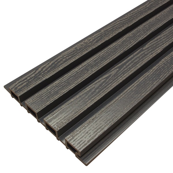 Фасадная доска из ДПК Faynag Wood Рейка Мокрый Асфальт купить в Чебоксарах