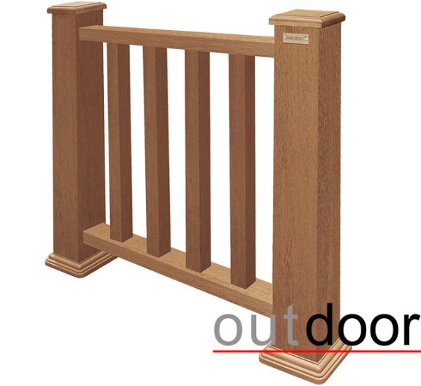 Ограждение из ДПК Outdoor Классик 3D STORM дуб купить в Чебоксарах