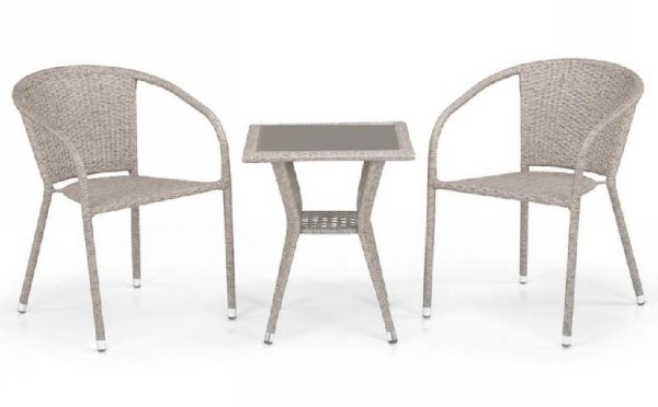 Комплект плетеной мебели AFINA из иск. ротанга T25C/Y137C-W85 Latte 2Pcs купить в Чебоксарах