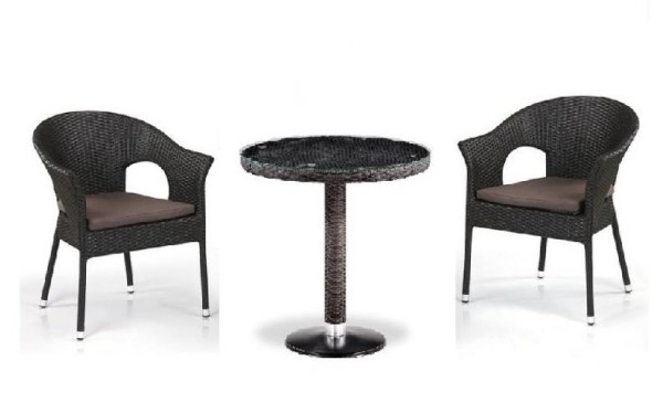 Комплект плетеной мебели AFINA из иск. ротанга T601/Y79A-W53 Brown 2Pcs купить в Чебоксарах