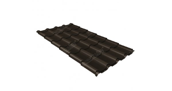 Металлочерепица камея 0,5 Satin RR 32 темно-коричневый купить в Чебоксарах