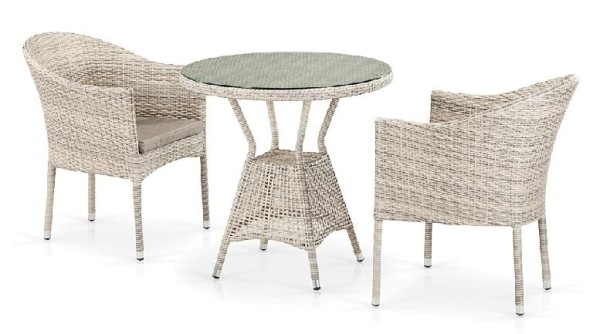 Комплект плетеной мебели AFINA из иск. ротанга T705ANT/Y350-W85 Latte 2Pcs купить в Чебоксарах