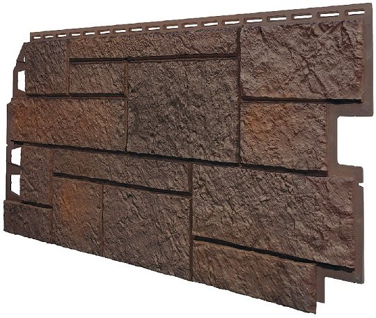 Фасадная панель VOX Sandstone (Сандстоун) темно коричневый купить в Чебоксарах