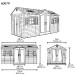 Сарай пластиковый LifeTime 15x8 DD купить в Чебоксарах