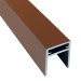 П-профиль Алюминиевый EasyDecking 35x25 Коричневый купить в Чебоксарах
