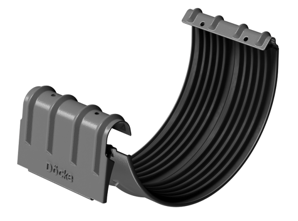 Соединитель желобов D125 Döcke STAL PREMIUM Графит, (RAL 7024) купить в Чебоксарах