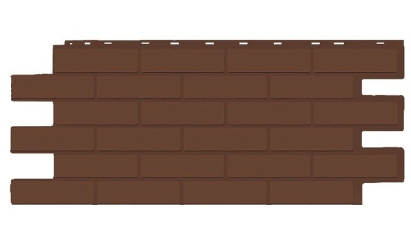 Фасадная панель T-Siding Кирпич Модерн Эко Браун купить в Чебоксарах