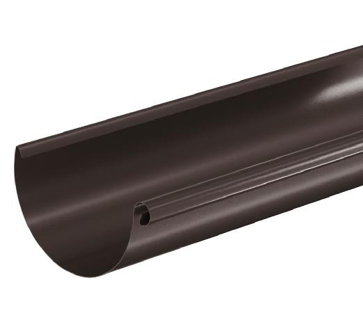 Водосток Aquasistem, система 125x90 - Водосточный желоб 3.00м RR 32 Тёмно Коричневый купить в Чебоксарах