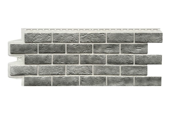 Фасадная панель Grand Line Состаренный кирпич Элит гранит, ШОВ белый купить в Чебоксарах