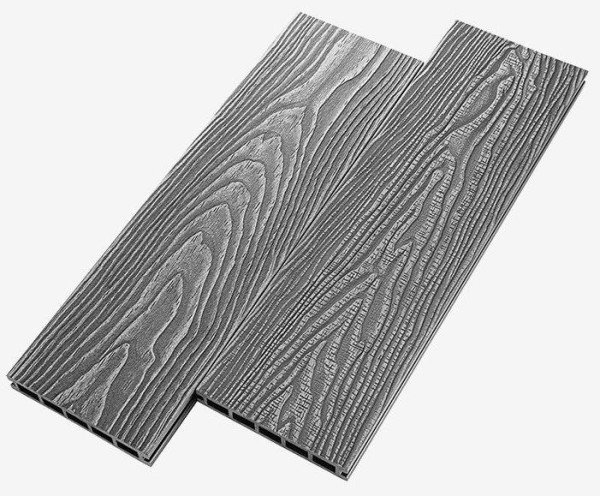 Террасная доска из ДПК RusDecking Unodeck Vintage - Серый купить в Чебоксарах
