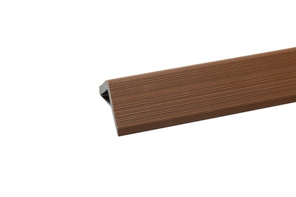 Уголок торцевой Ecodecking Скай коэкструзия 45х45х3000 Тик купить в Чебоксарах